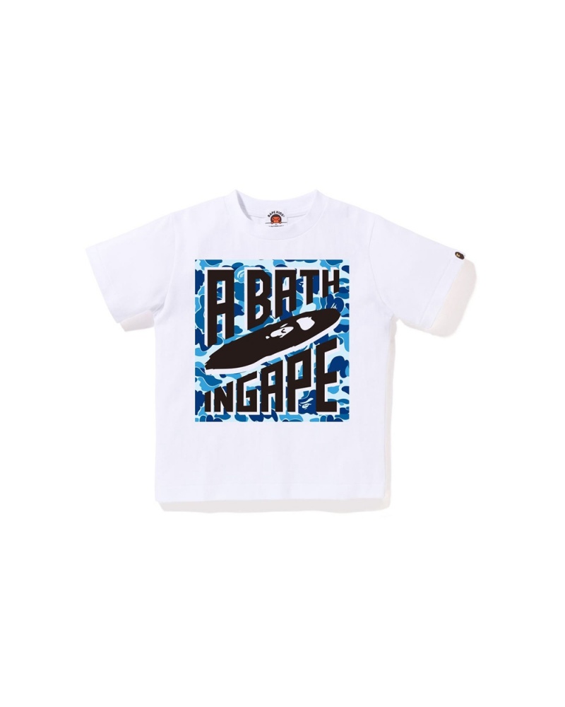 Hauts Bape ABC A Bathing Ape Blanche Enfant | VSU-26136485